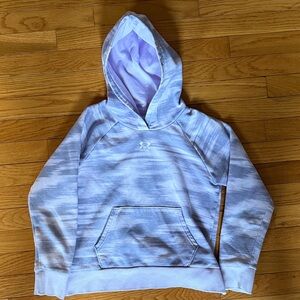 Girls size Youth Medium Under Armour Light Purple Hoodie
